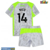 Manchester City Nico Gonzalez #14 3rd trikot Kinder 2025-26 Kurzarm (+ Kurze Hosen)